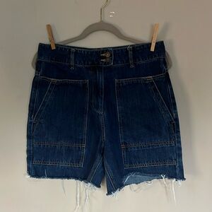 FOREVER 21 | Blue Carpenter Style Cut Off Shorts Sz 28